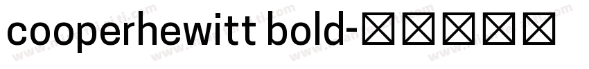 cooperhewitt bold字体转换